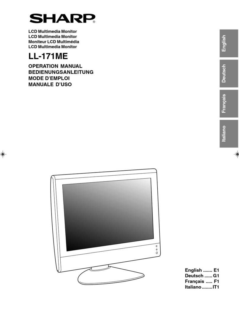 Sharp LL-171MU User manual