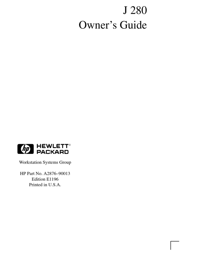 HP Visualize J280 - Workstation User manual