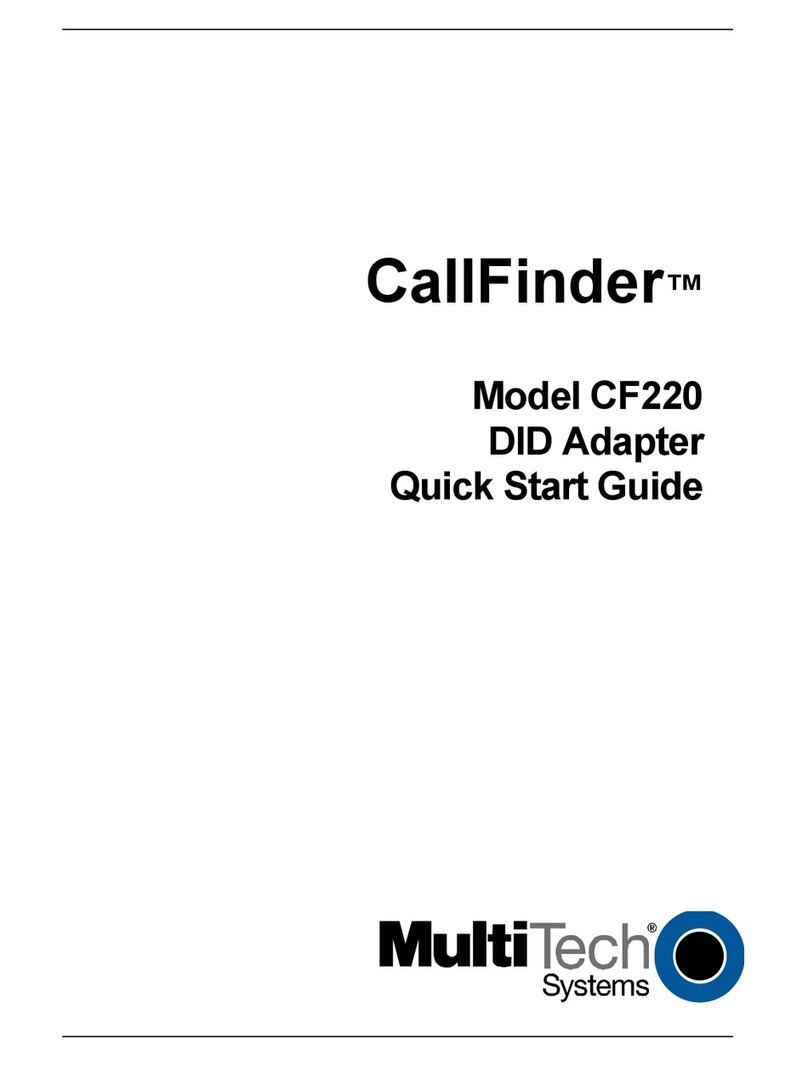 Multitech CallFinder CF220-DID User manual