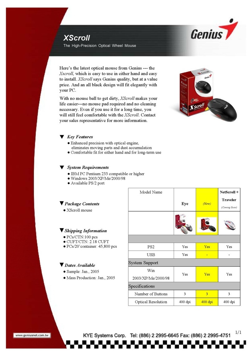 Genius XSCROLL User manual