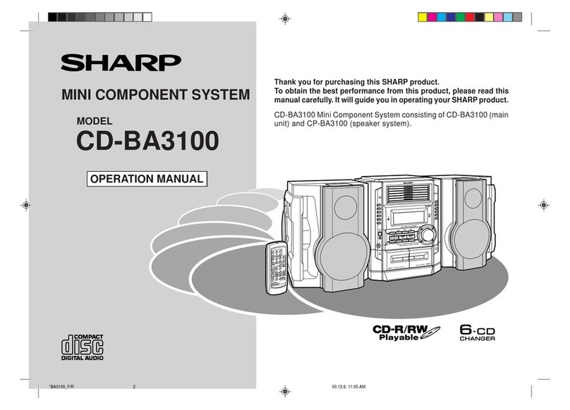 Sharp CD-BA3100 User manual
