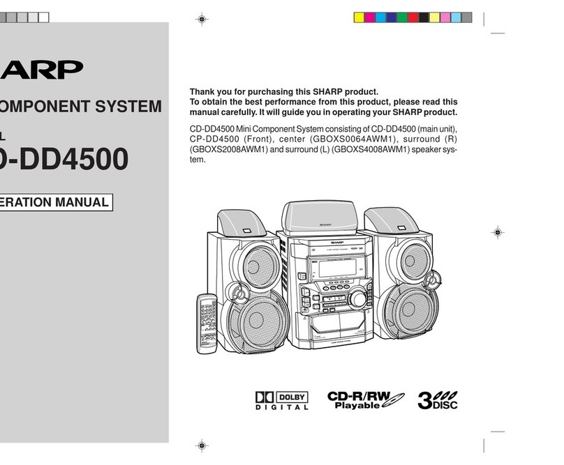 Sharp CD-DD4500 User manual