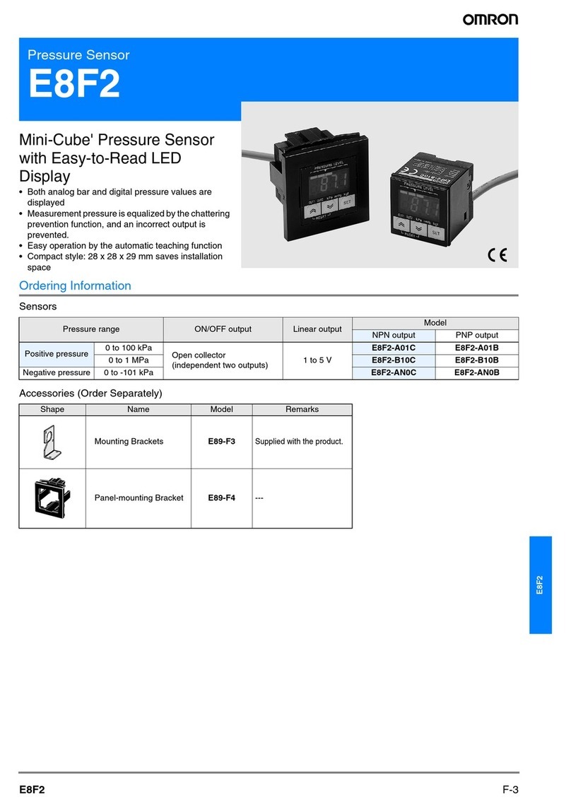 Omron E8F2 - User manual Omron E8F2 - User manual