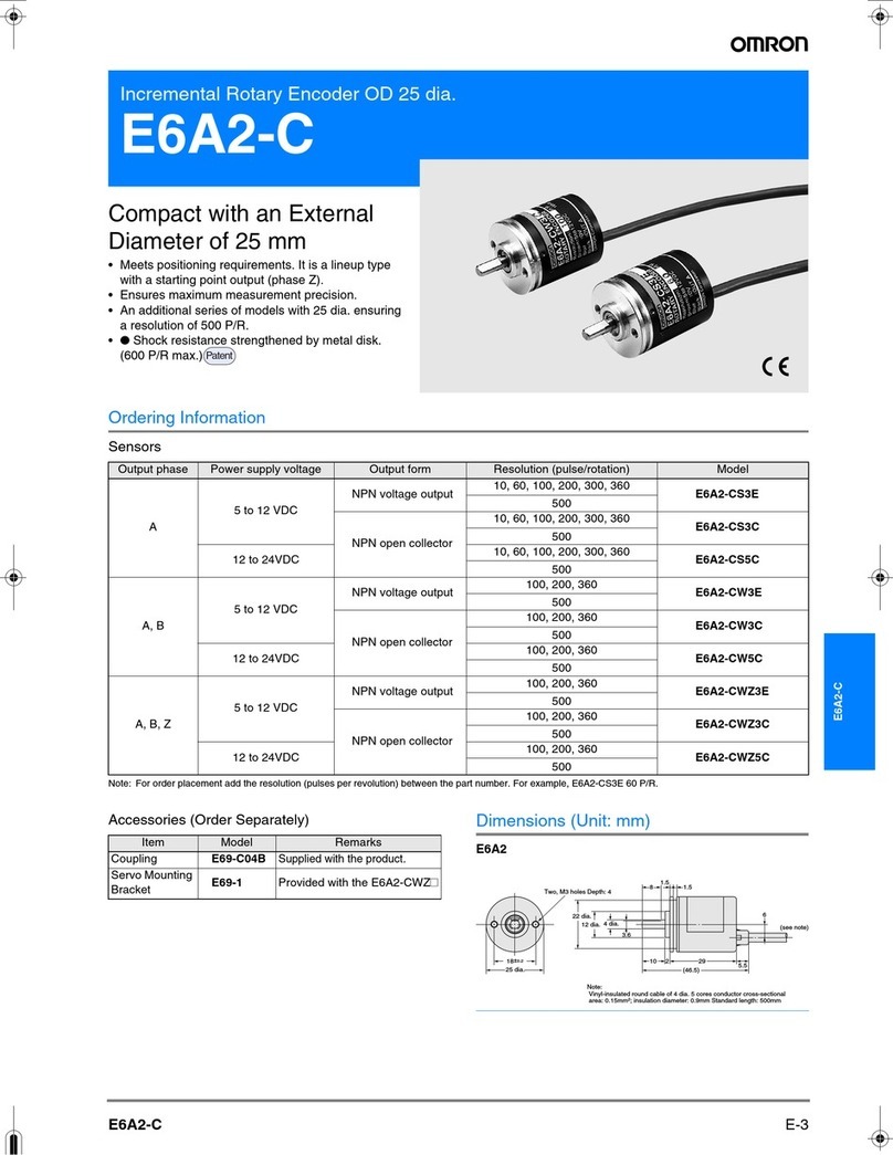 Omron E6A2-C User manual