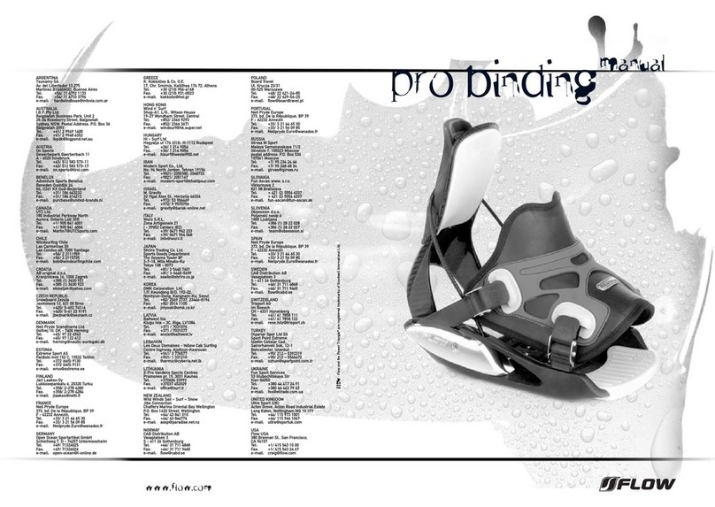 Flow Pro Binding User manual Flow Pro Binding User manual