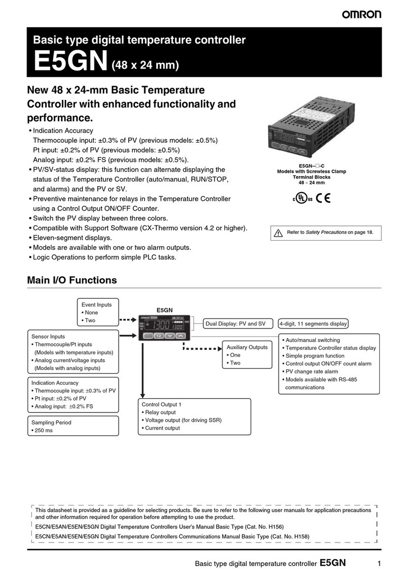 Omron E5GN User manual