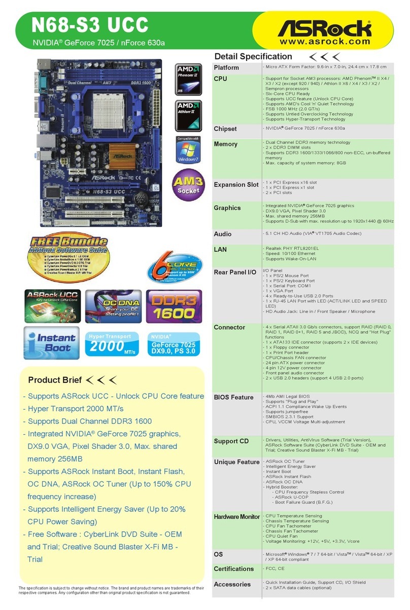ASROCK N68-S3 UCC - User manual