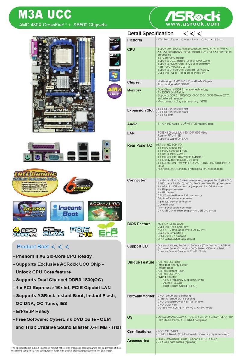 ASROCK M3A UCC - User manual
