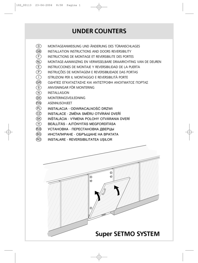 Fagor SUPER SETMO SYSTEM - MOUTING User manual