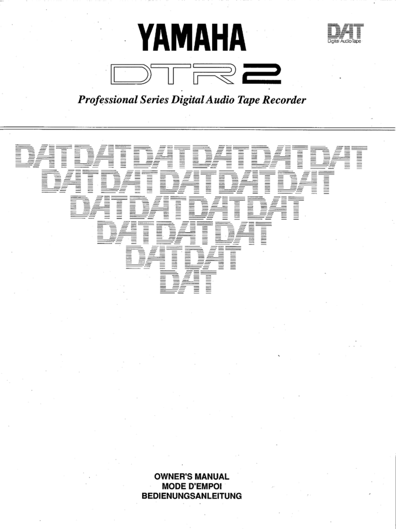 Yamaha DTR2 User manual Yamaha DTR2 User manual