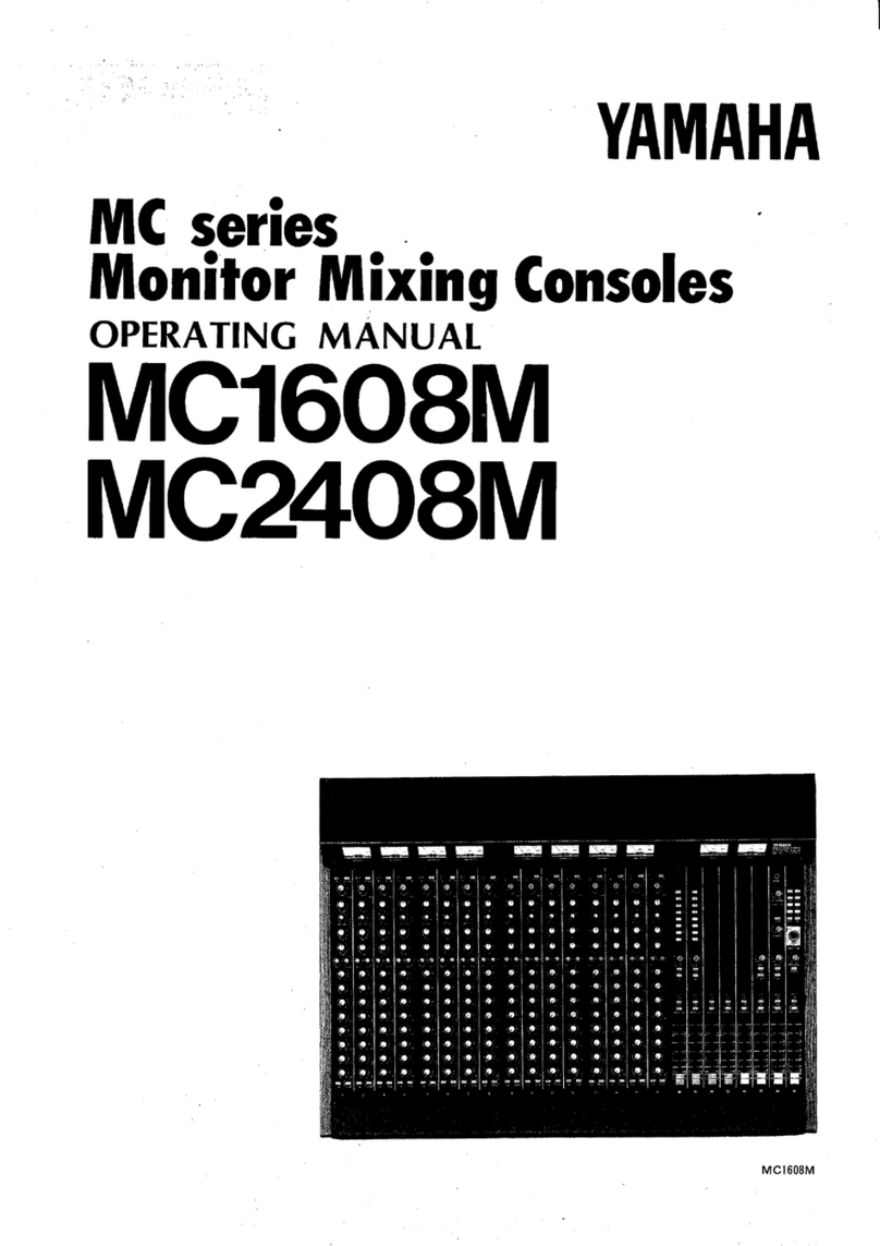Yamaha MC1608M User manual