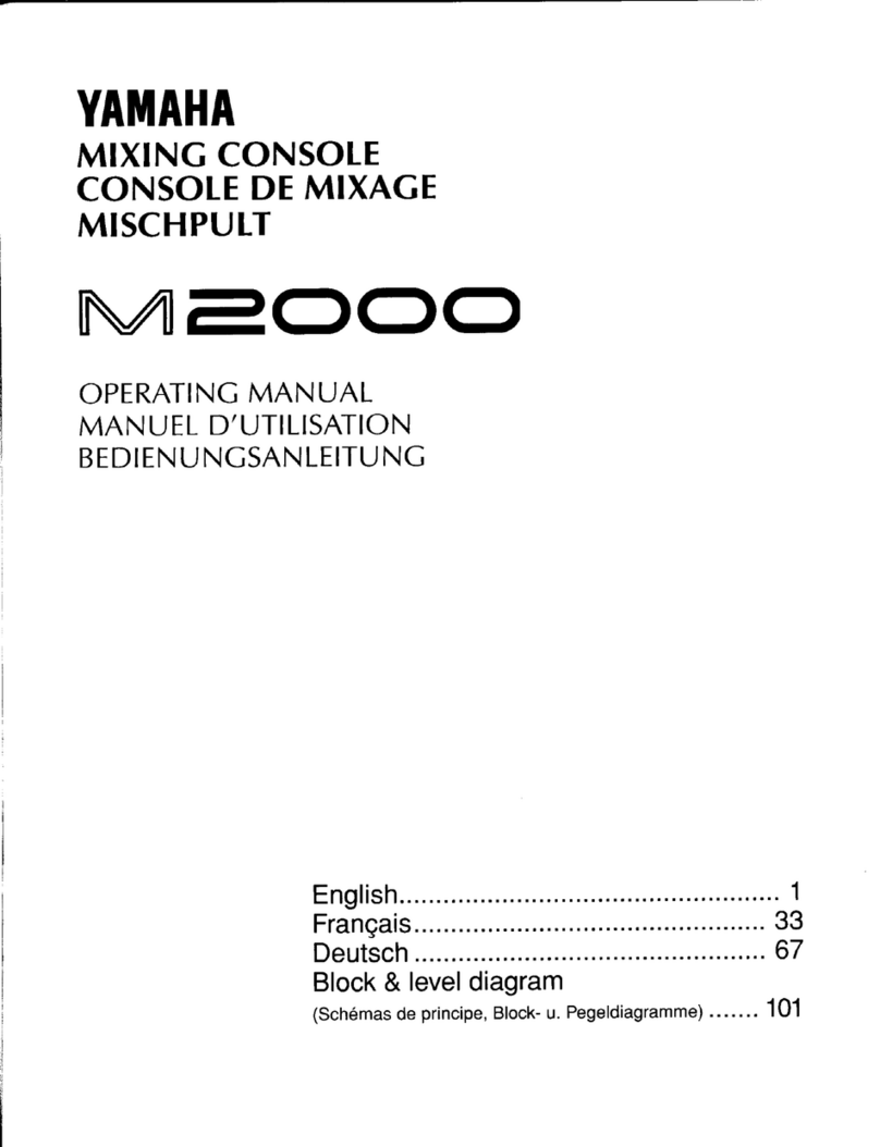 Yamaha M2000 User manual