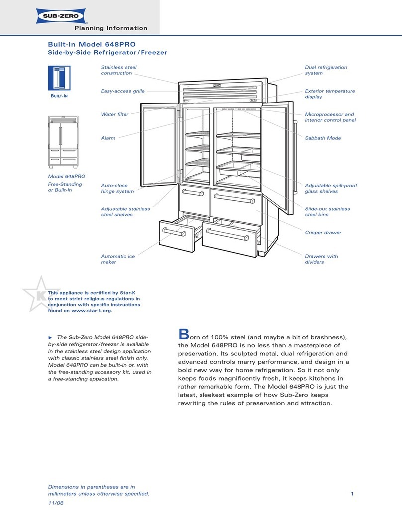 Sub-Zero 648PRO User manual
