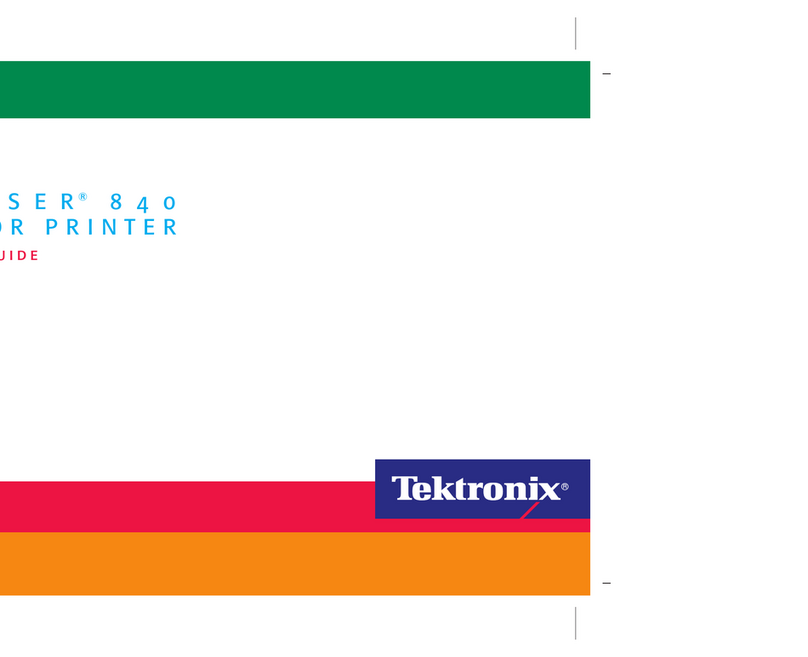 Tektronix Phaser 840 user guide