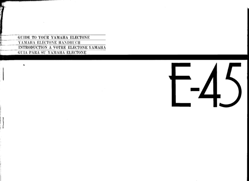 Yamaha Electone E-45 User manual