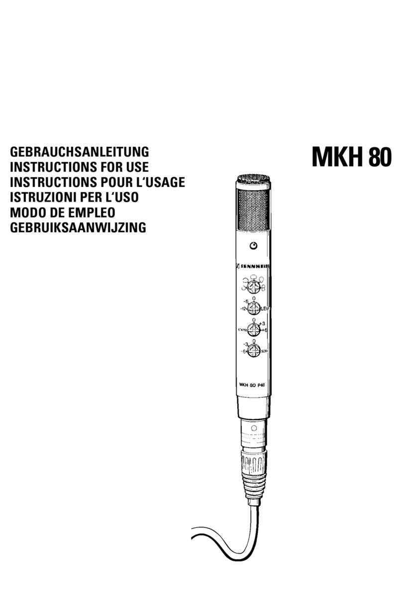 Sennheiser MKH 80 User manual