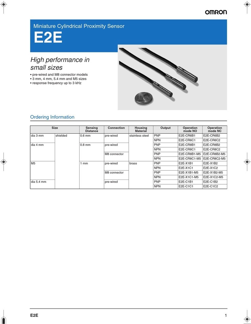 Omron E2E -  2 User manual
