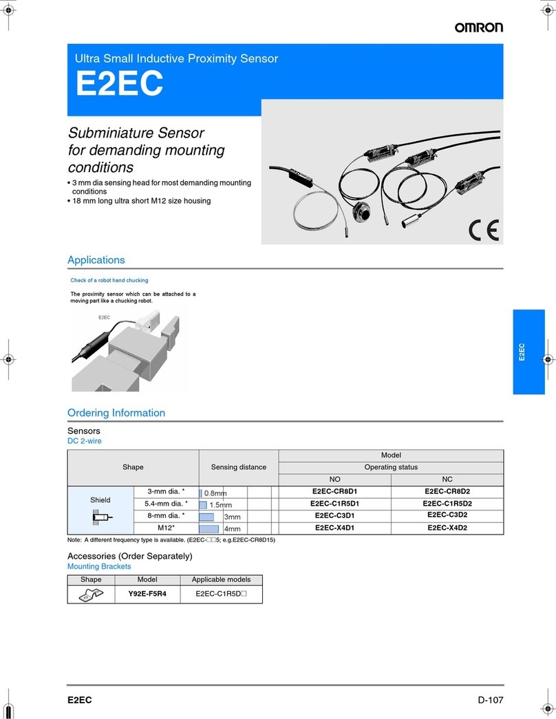 Omron E2EC - User manual Omron E2EC - User manual