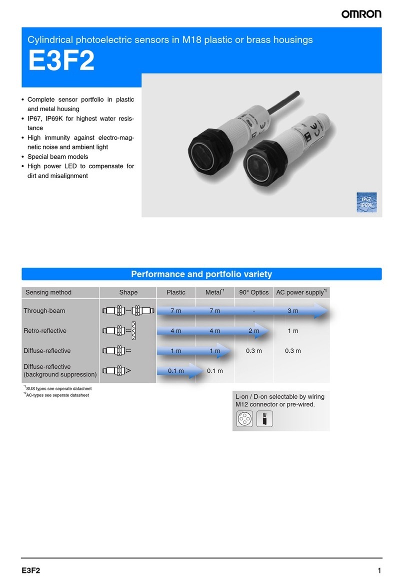 Omron E3F2 - User manual