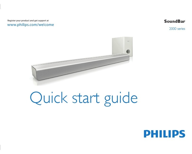 Philips SoundBar CSS2113 User manual