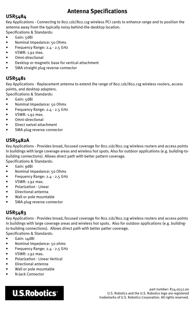 US Robotics USR5481 User manual