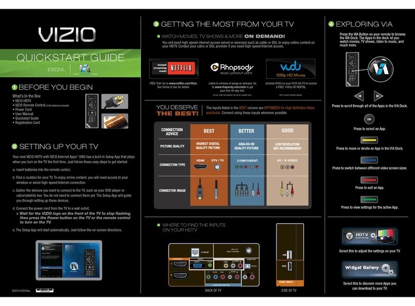Vizio E322VL User manual