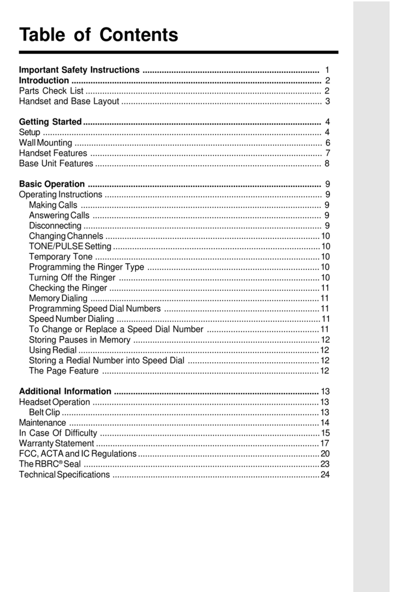 V-tech t2419 User manual