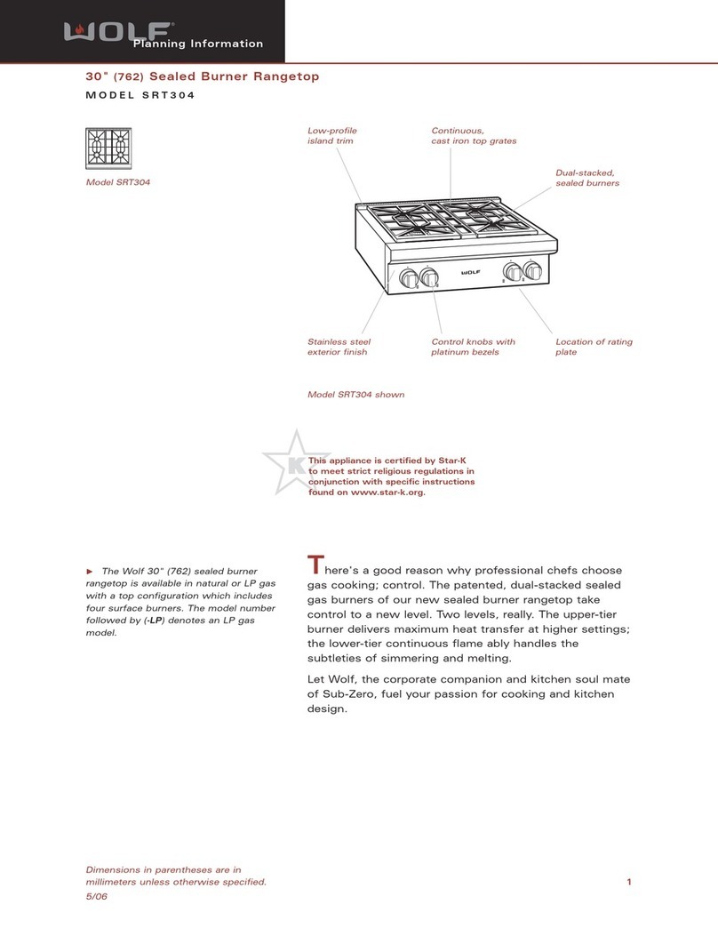 Wolf SRT304 Instructions for use