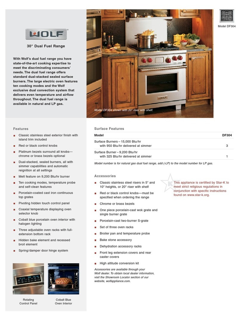 Wolf DF304 User manual