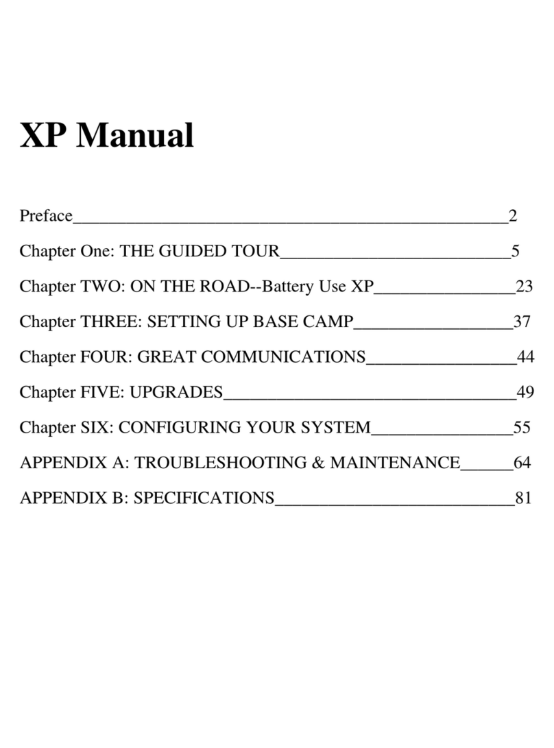 Winbook XP User manual