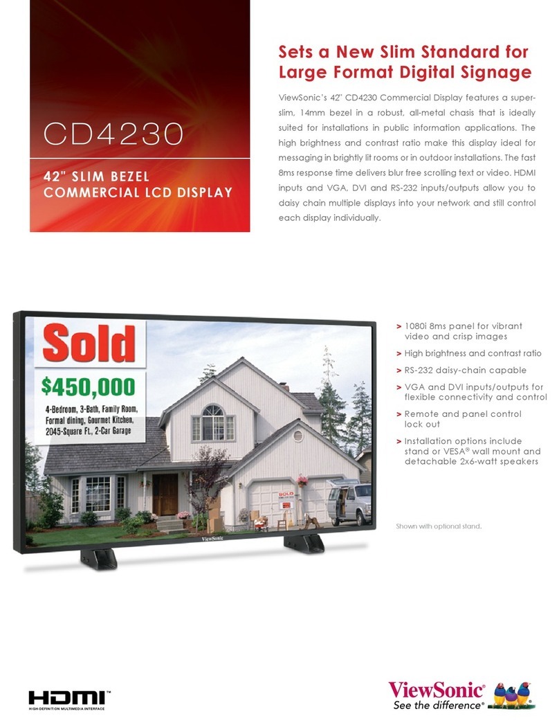 ViewSonic CD4230 - 42" LCD Flat Panel Display User manual