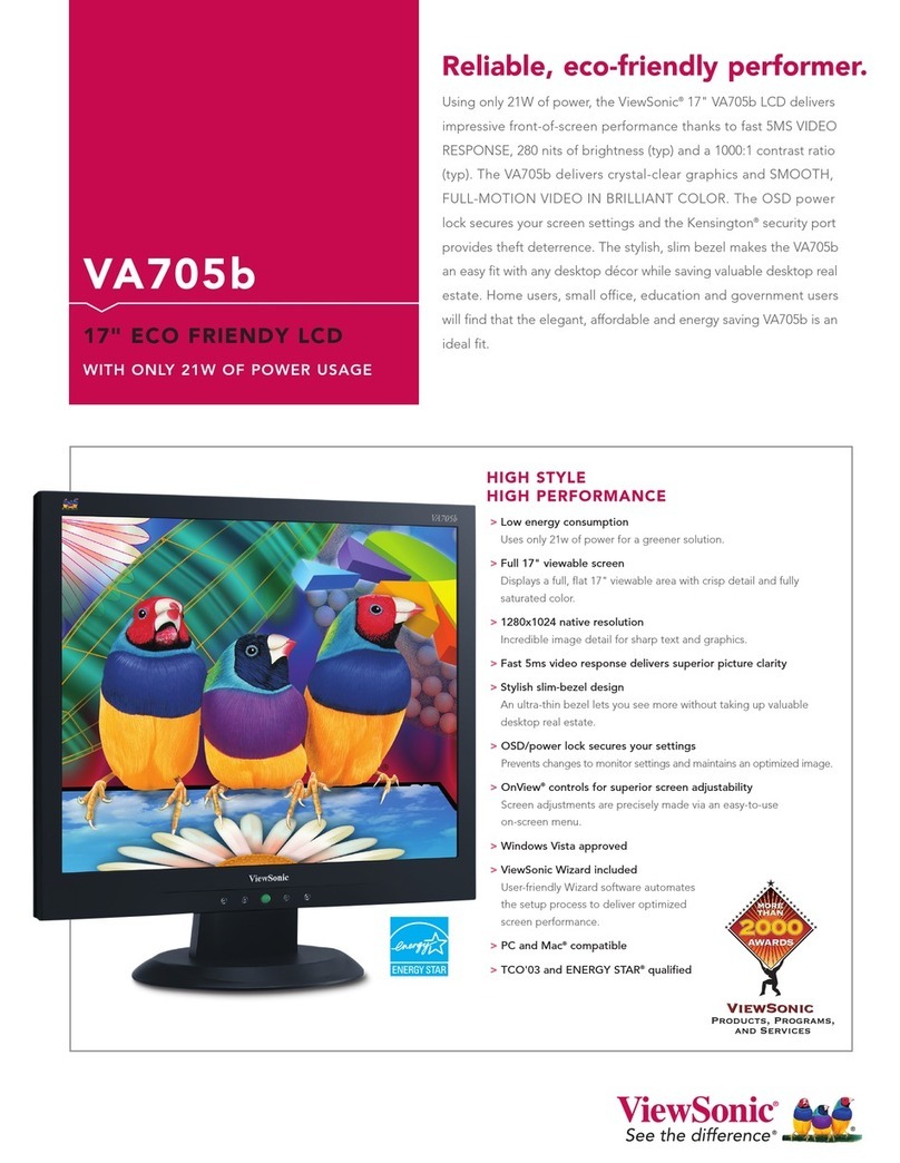 ViewSonic VA705b User manual