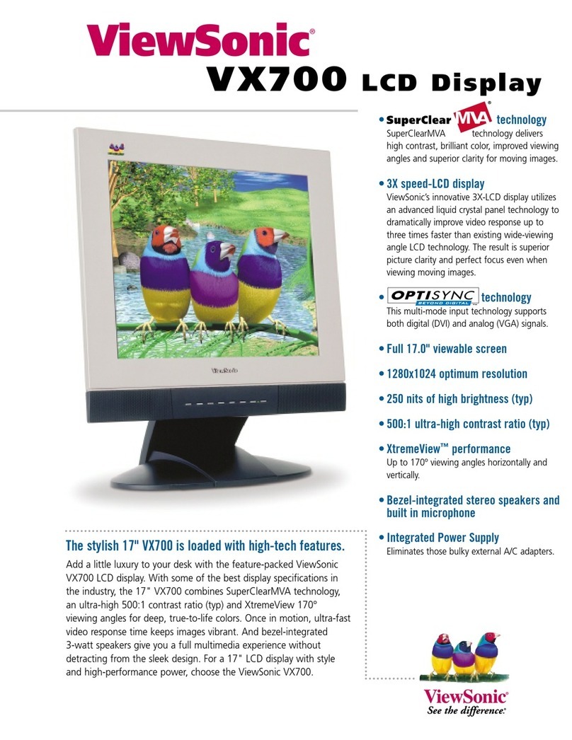 ViewSonic VX700 User manual
