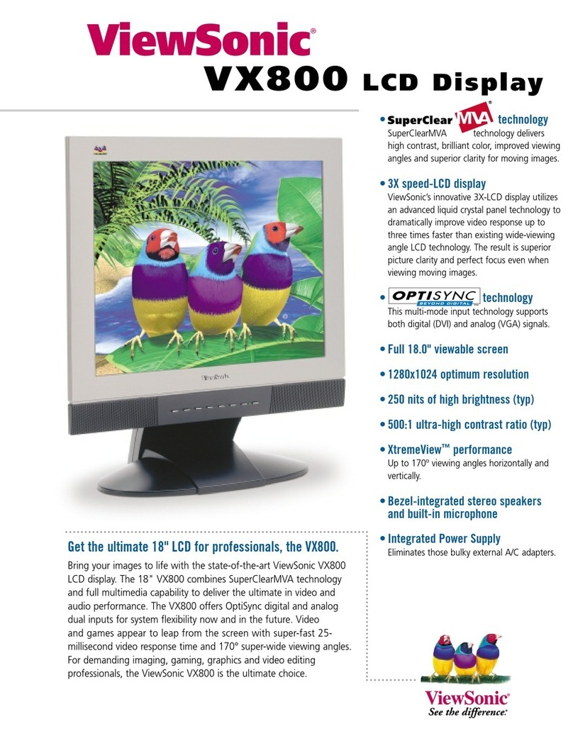 ViewSonic VX800-2 User manual