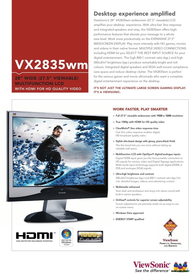 ViewSonic VX2835 User manual