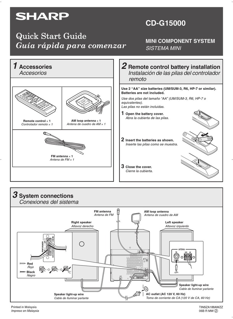 Sharp CD-G15000 User manual