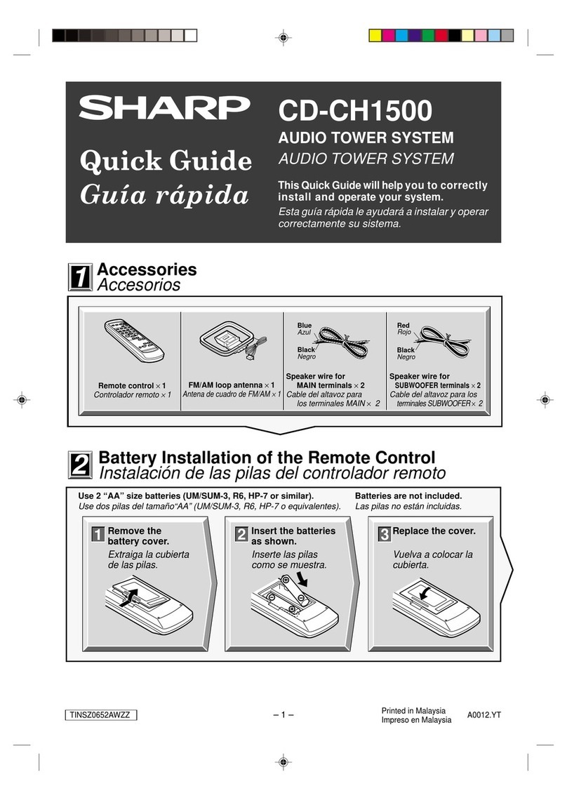 Sharp CD-CH1500 User manual