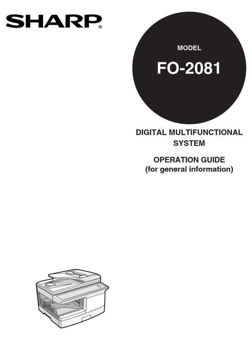 Sharp FO-2081 User manual