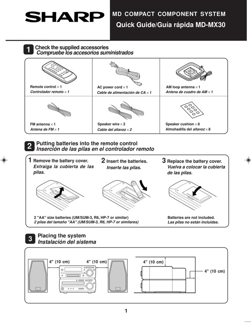 Sharp MD-MX30 MD User manual