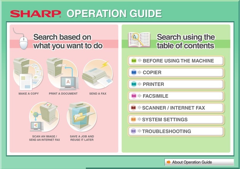 Sharp DX-C310 Operation User manual