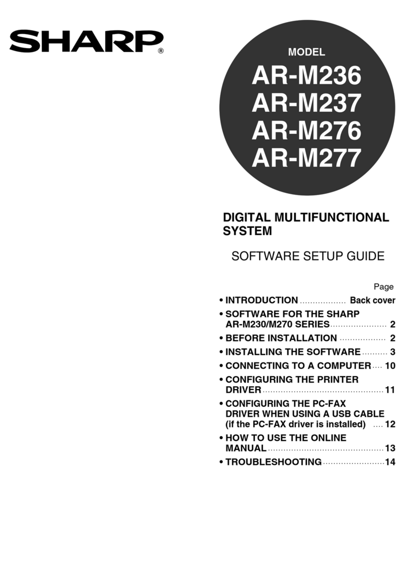 Sharp AR-M237 IMAGERs User manual