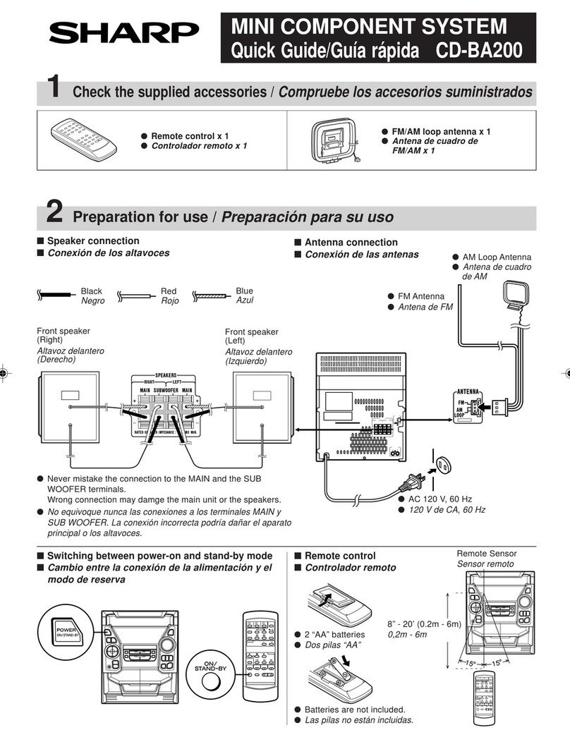 Sharp CD-BA200 User manual