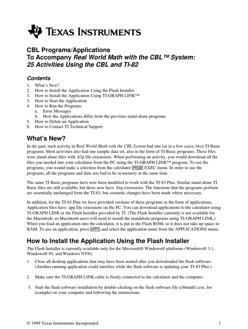 Texas Instruments CBL User manual