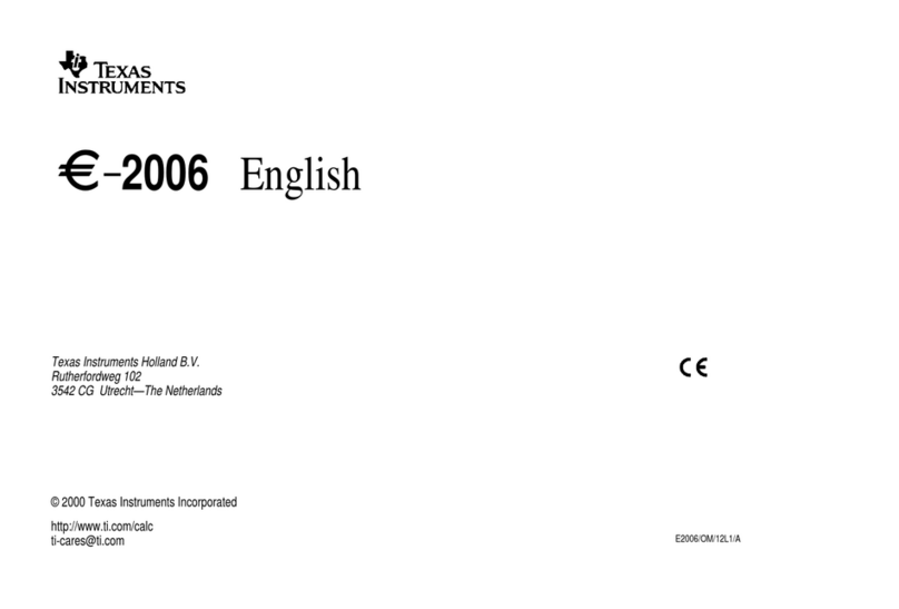 Texas Instruments E-2006 User manual