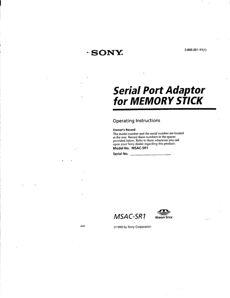 Sony MSAC-SR1 User manual