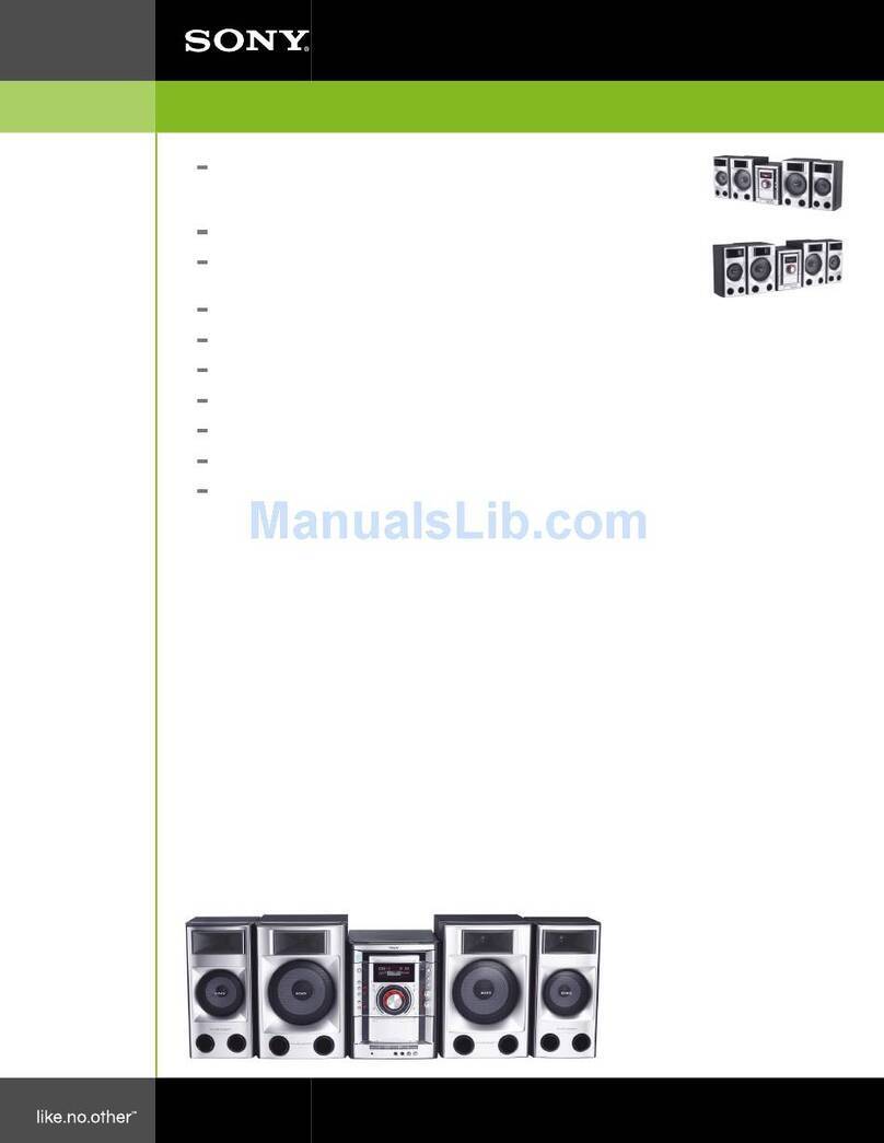 Sony MHC-LX10000 - High Power Mini Hi-fi System User manual