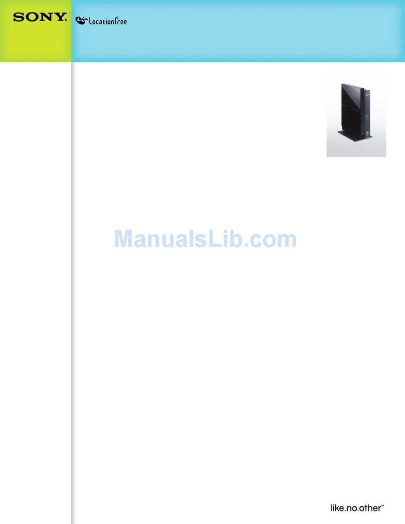 Sony LocationFree LF-B10 User manual