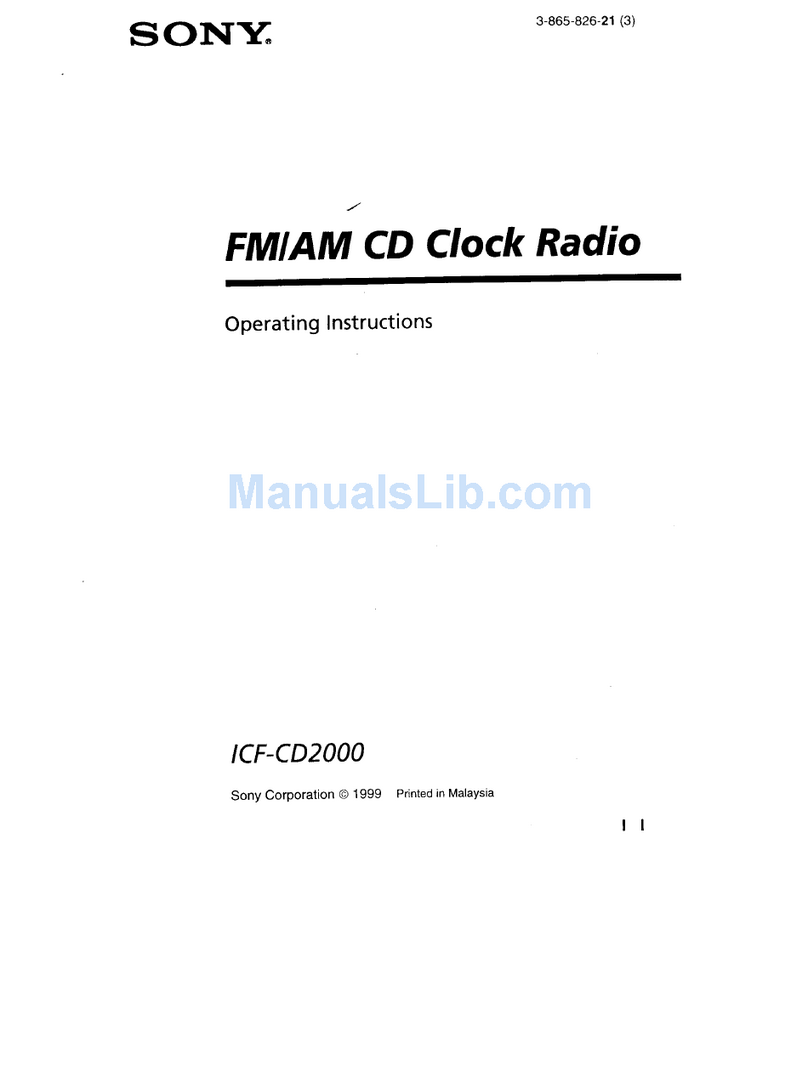 Sony Walkman ICF-CD2000 User manual
