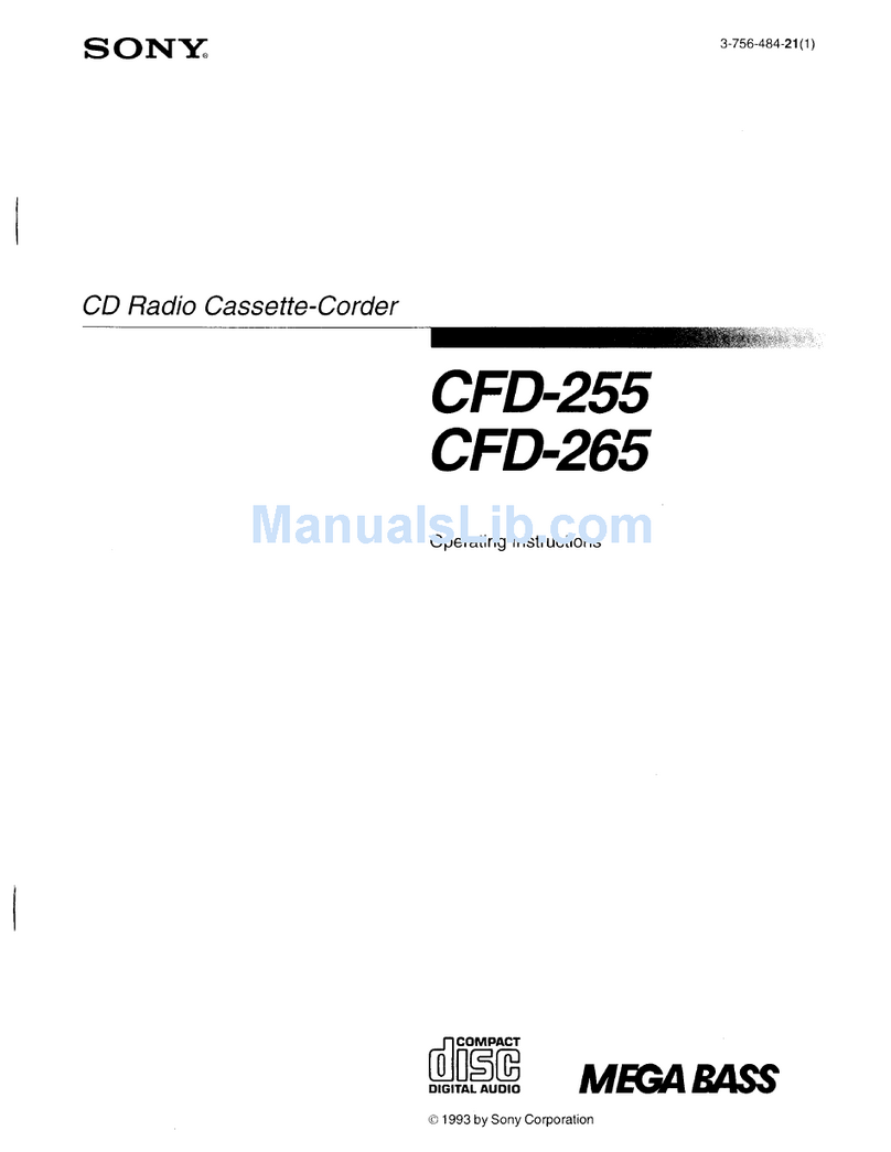 Sony CFD-255 User manual