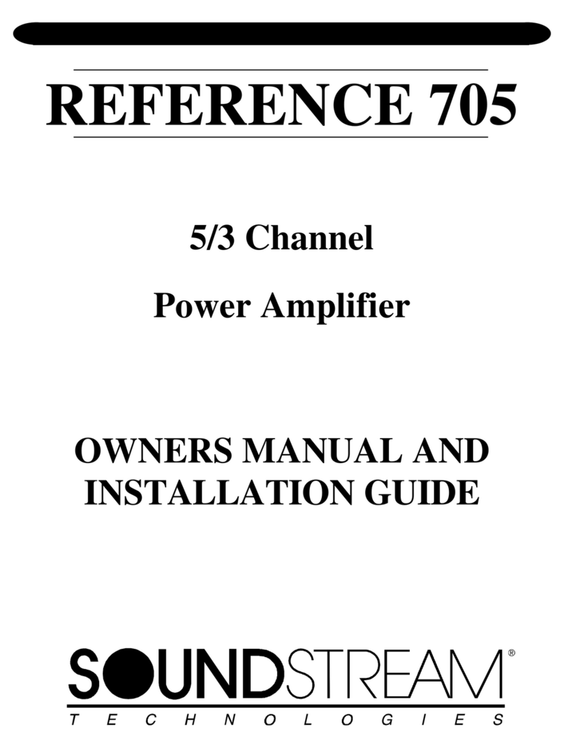 Soundstream Reference Series 705 User manual